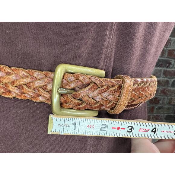 Split leather belt brown size 36 - Picture 9 of 9